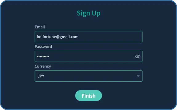 Koifortune Casino Registration step 3
